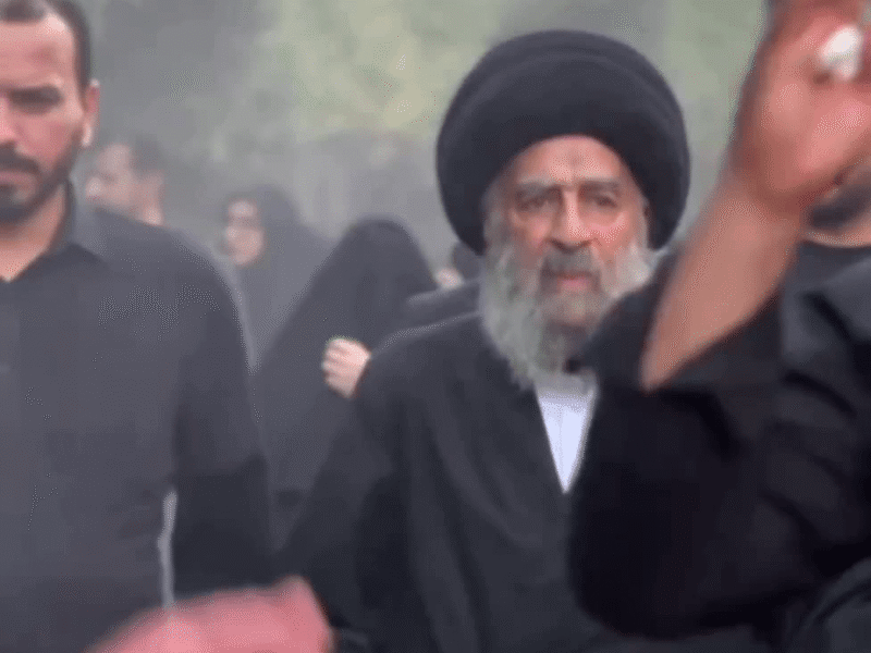 پیاده‌روی تاریخی یک مرجع تقلید در سوگ رهبر انقلاب؛ پیام وحدت به جهان تشیع